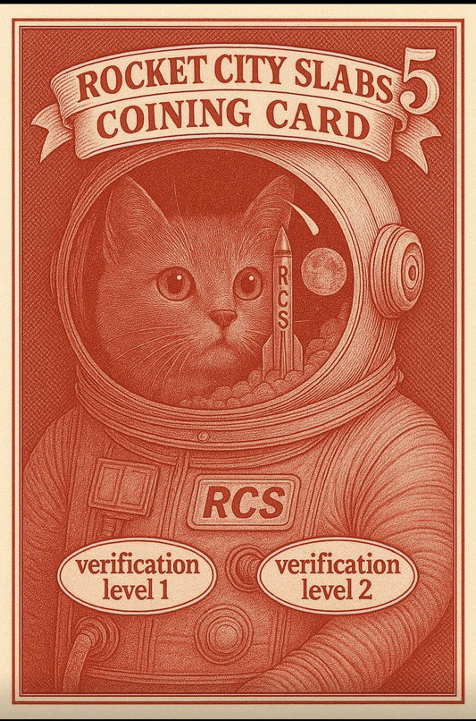 5 year term coining card (see disclaimer at the bottom of item description)